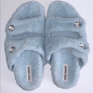 Steve Madden Cuddle Faux Fur Slippers
